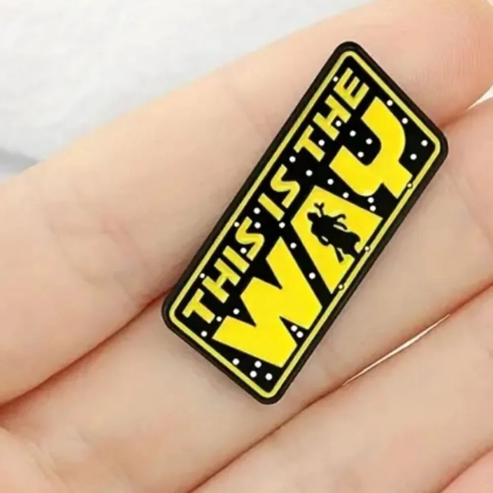 This is the WAY Mandalorian Novelty Enamel Lapel Pin Backpack Star Wars Jewelry